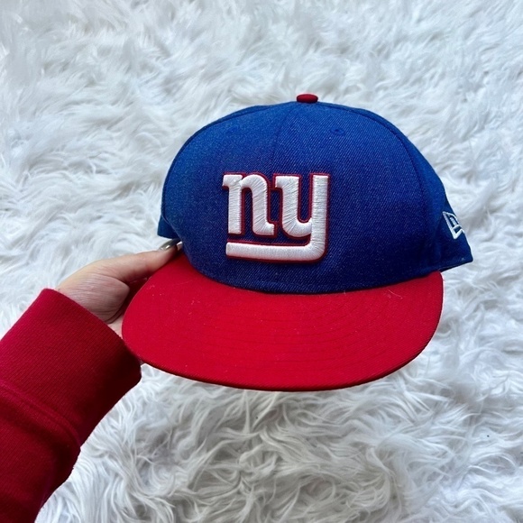 New York NY Giants NFL Football Team Cap Fitted Hat New Era 7 1/2 - Picture 2 of 6